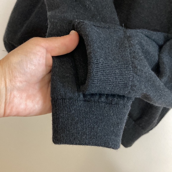 Glenmuir Golf Sweater Mens Medium Gray Merino Wool Long Sleeve Lined Quarter Zip - Picture 8 of 13